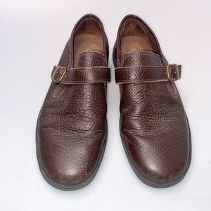 Azaléia Women's Size 8 Brown Leather Slip On Flexible lightweight Loafer Shoes